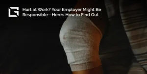 Hurt At Work? That's a personal injury law case