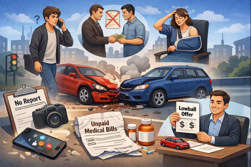 common mistakes after a utah auto accident