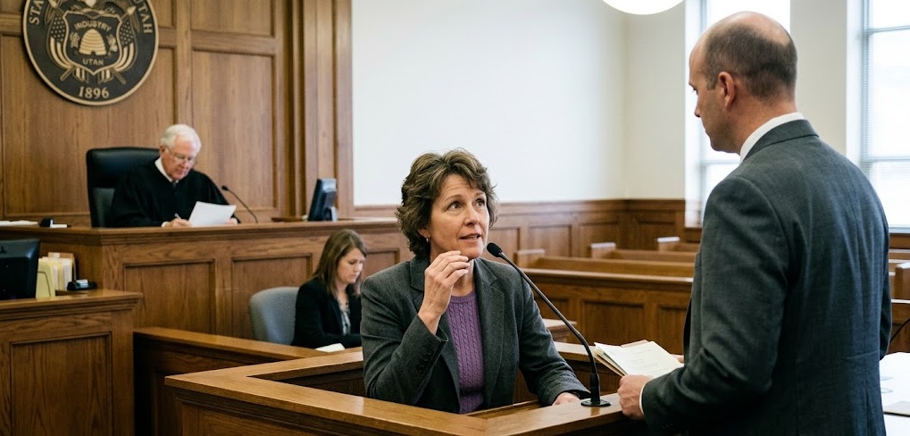 Parents reviewing a Utah joint physical custody and child support schedule